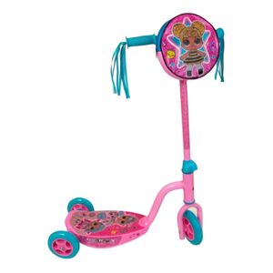 L.O.L. Surprise Kids 3-Wheel Folding Scooter with Lights Blue and Pink L.O.L. Surprise Kids 3-Wheel Folding Scooter with Lights Blue and Pink